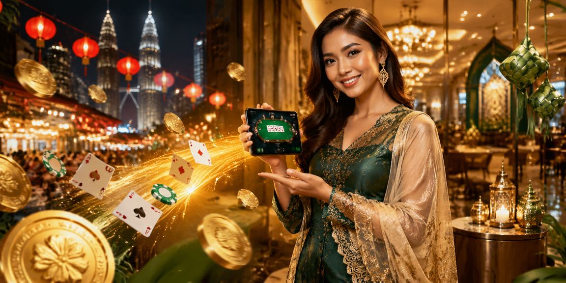 Suasana pertaruhan bola sepak dalam talian rs4 semasa musim perayaan di Kuala Lumpur