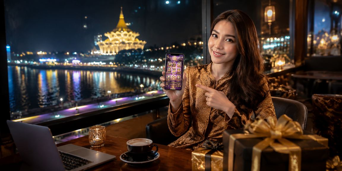 Pengguna rs4 mengakses platform bola sepak melalui telefon mudah alih di Kuching